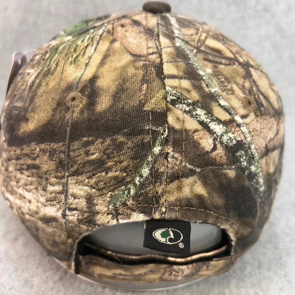 Chevrolet Fayetteville Mens Brown OC Hat Mossy Oak Camo Waxed Look OSFM